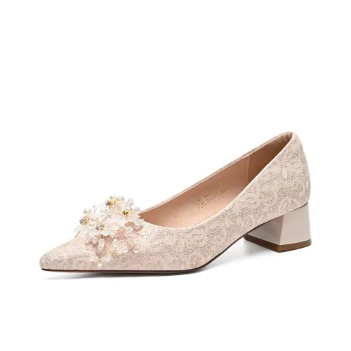 ZHR Грубый каблук Высокие каблуки 4CM Женские