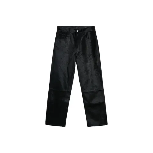 Подсолнух Широкий Твист Корова Кожа Брюки Мужские