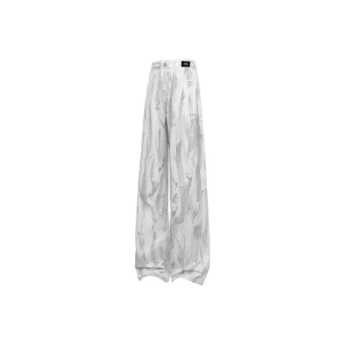 YATSI Белый Tie Dye [Эластичный облегающий крой] Унисекс Джинсы