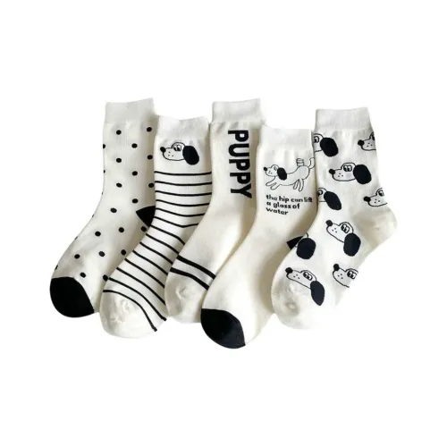 FHDET 5 пар Комбо Женские носки MID до икры