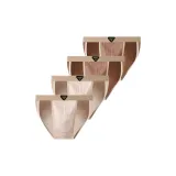 4 пачки [Светло-серый + Светло-серый + Кожа + Кожа]