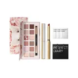 12-Цветовая палетка для губ Свинка + Маленький узкий каблук Lipstick L04 0,8г + Влажные салфетки для снятия макияжа *3 + Бумажный пакет