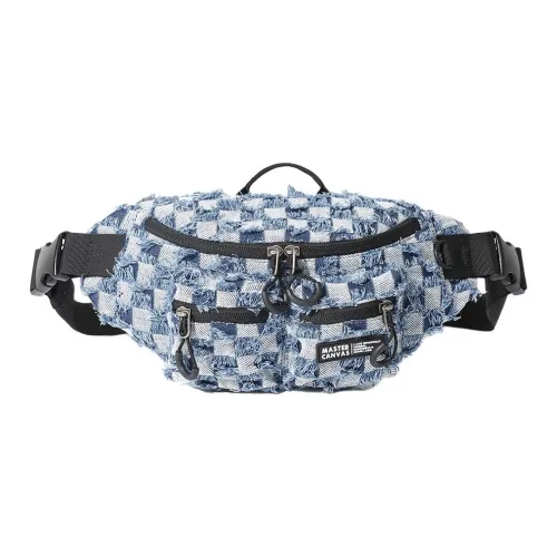 MASTER CANVAS Ткань Sling Сумка Сумка через плечо Бананка Унисекс Синий