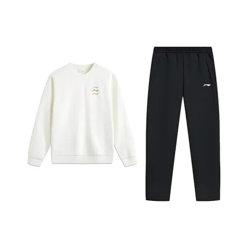 Лайнер Повседневная Спортивная Одежда Унисекс Milky Белый+Черный