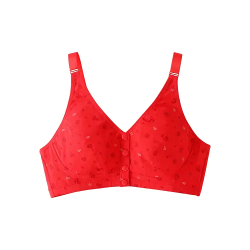 QIAOJIAREN Красный Женский Бюстгальтер