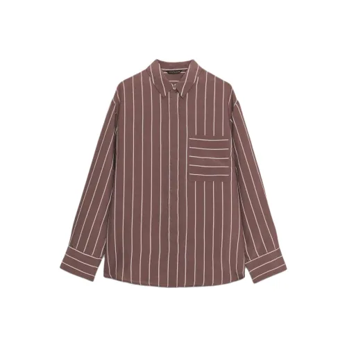 ZARA Collaboration Коричневый Телесный Женские Рубашки