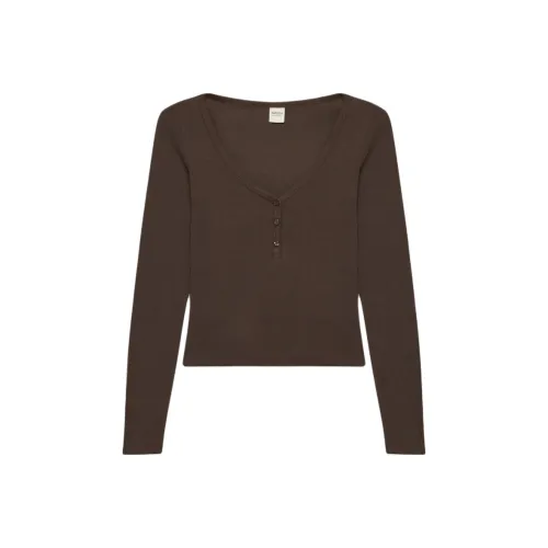 ARITZIA Богатый мокко коричневый Мокко Женские T-рубашки
