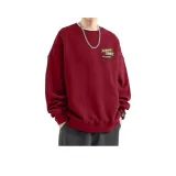 Бордовый круглый вырез