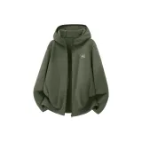 [Двусторонний флис] Пальмовый зеленый (Tb Луна Наблюдение Кошка Логотип на груди)