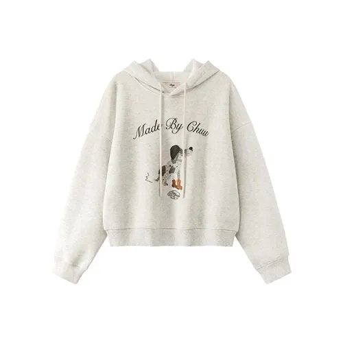 CHUU Светлый Фотиния Серый Женский Свитшот