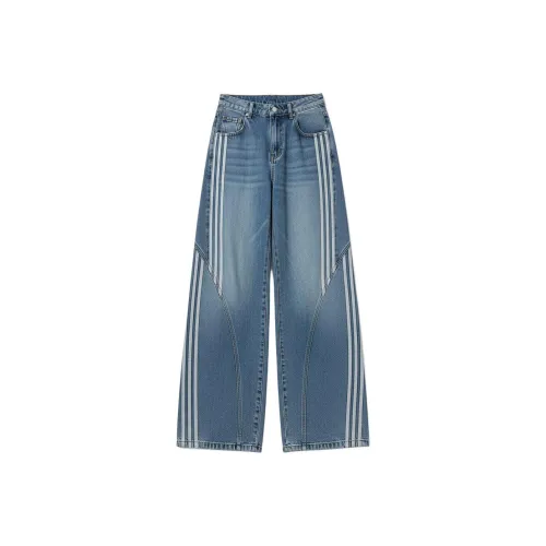 SIRYIN SPACE Синий Унисекс Джинсы