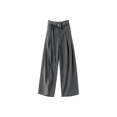 HANGYU Серый Унисекс Костюм Брюки