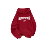 Бордовый (Тонкий Белый Текст, Без Шнура)