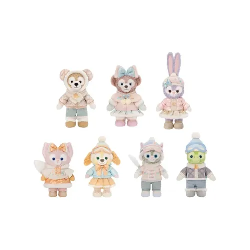 Disney x DISNEYLAND Duffy и Friends Icy Snow Buddy Набор Кукол Плюшевая Кукла Длина Тела 19 см 20 см 21 см Шанхай Дисней