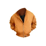 Кофейный хлопковый пуховик