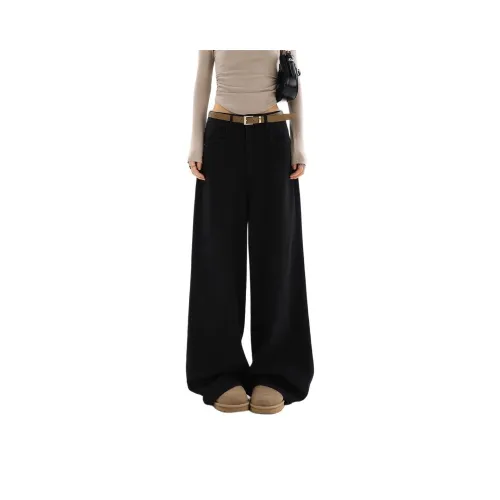 MDEHT Черный Без ремня Женские джинсы