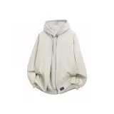 Экрю Бейсбольный воротник Хлопковый пуховик