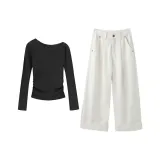 Костюм (Черный топ + брюки)