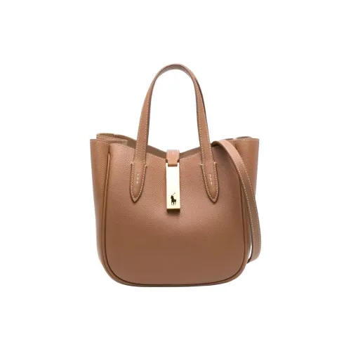 Polo Ralph Lauren Polo ID Коровья кожа Сумка Маленькая Женская Коричневая