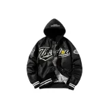 Чёрный, хлопковый, с капюшоном