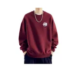 Бордовый круглый вырез