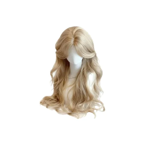 YOSEE Белый Золото Длинный Завитые Волосы Женская Перука Высокотемпературная Пряжа