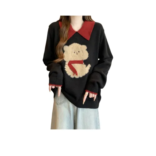 MDEHT Черный Женский Трикотаж