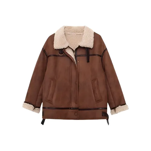 XIAOYERIJI Зимний бархат Feel пальто женское