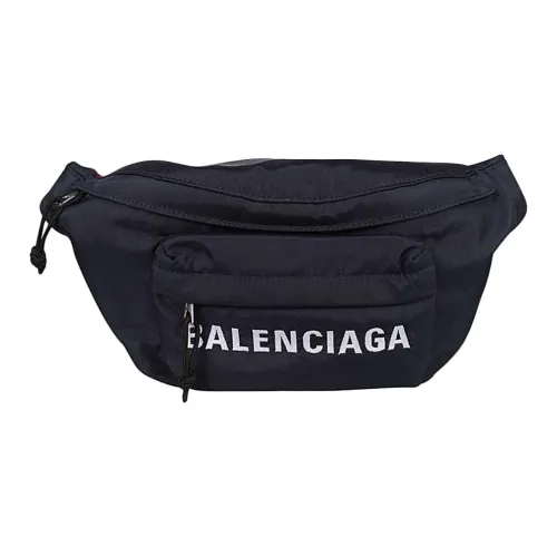 Balenciaga Nylon Sling Bag One Shoulder Crossbody Wallet Regular Men's Navy Blue