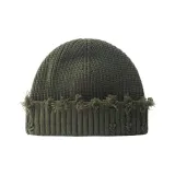 Однотонная рваная шляпа [Армейский зеленый]