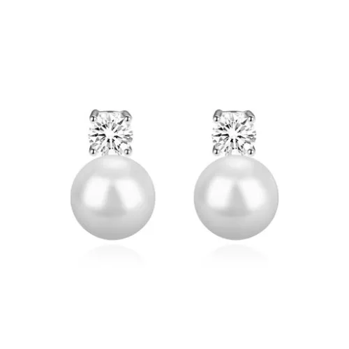 WuliHead Alloy Silver S925 Pin Earrings Women's