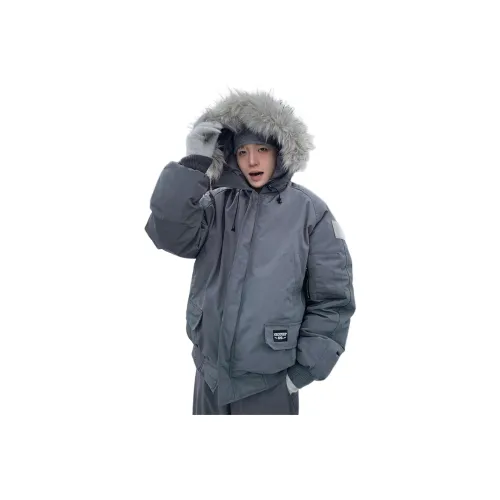 Pirkadat Серый Унисекс Пуховики