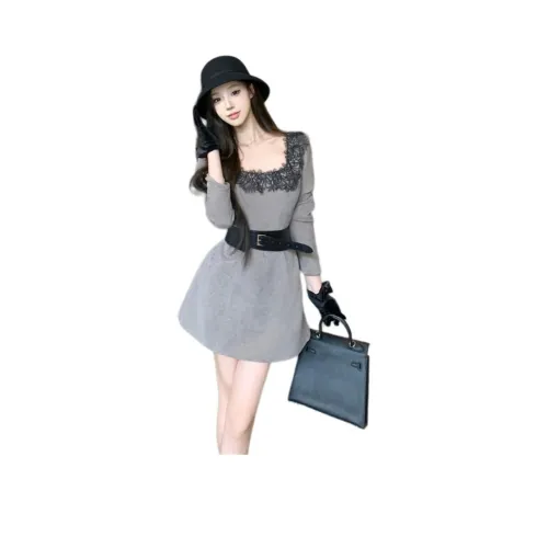 VENICEW Длинное платье с длинными рукавами женское