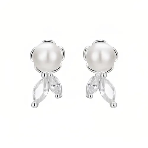 WuliHead Alloy Silver S925 Pin Stud Earrings Women's