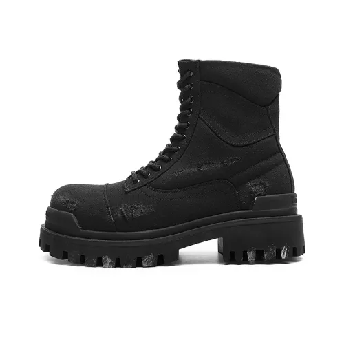 OUBT Винтаж Стиль Пустоши Повседневная Высокая Обувь Fashion Versatile Короткие Ботинки Мартин Мужские