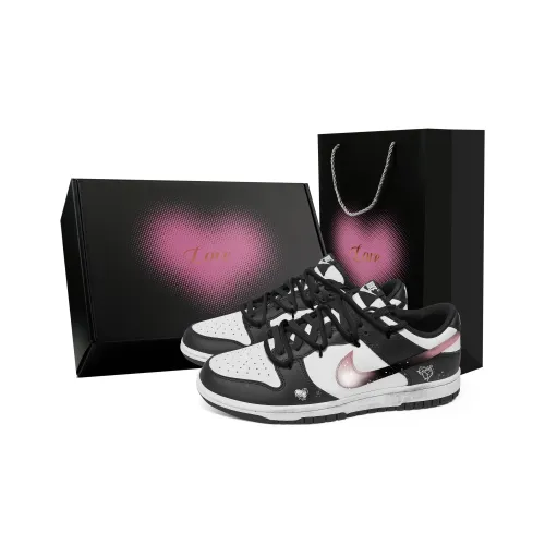 Nike Dunk Встреча Коробка с посланием любви устойчивые к истиранию низкие кроссовки для скейтбординга унисекс