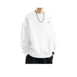 Белый, круглый вырез, измерение груди (грудь, линия)