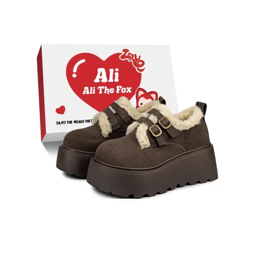 Али Тх Фокс Винтажный стиль Майярд Плюшевый Модный Нишевый Ботинки на щиколотку (размер в длину) Женские