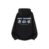 Тяжелый полиэстер-хлопок, черный (с флисовой подкладкой)