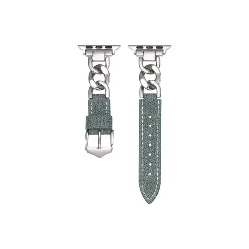 MEIHUIDUO Ремешок Apple Совместимость Джинсовая ткань Металл