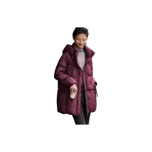 XWI Down Jacket Women's Dark Scarlet Purple