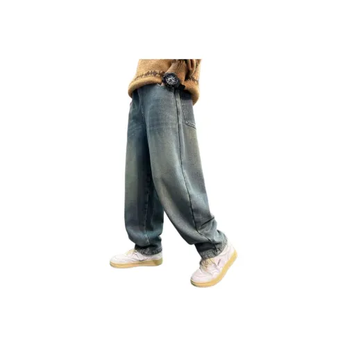 Marcolor Синий С флисовой подкладкой Штаны Школьный возраст Джинсы