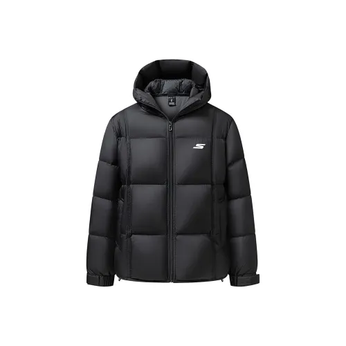 Skechers Пуховик Унисекс Угольный Черный 0018