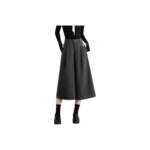 SMEN Зимние шорты-юбка женские однотонные