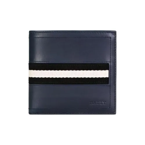 BALLY Натуральная кожа Кошелек Стандартный Женский Морской синий