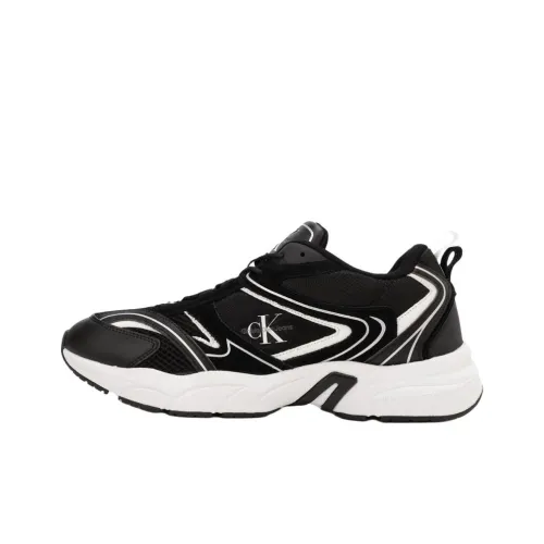 CKJ CALVIN KLEIN JEANS Низкий топ Повседневная обувь Мужская Черный Белый