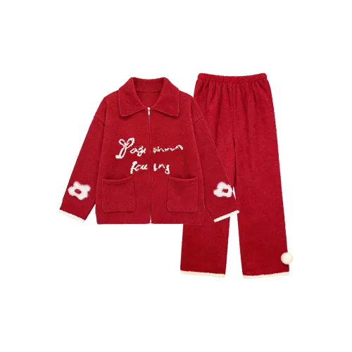 O'MESIK Красный Женский Пижамный Комплект