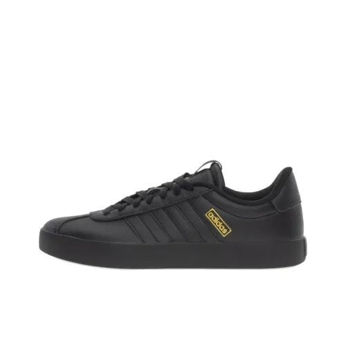 Adidas VL COURT 3,0 Slip-Resistant Abrasion-Resistant Low-Top Skateboard Shoes Men's Black Adidas VL COURT 3,0 Противоскользящие устойчивые к истиранию низкие кеды для скейтбординга Мужские Черные