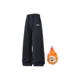 Темно-синий, синий [с флисовой подкладкой, съемный бренд, брошь]