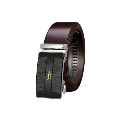 JINDUN Ремни из лощеной коровьей кожи Мужской 3,5 см